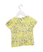 A Yellow Short Sleeve Tops from Bonpoint in size 4T for girl. (Back View)