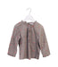 A Brown Long Sleeve Tops from Bonpoint in size 4T for girl. (Front View)