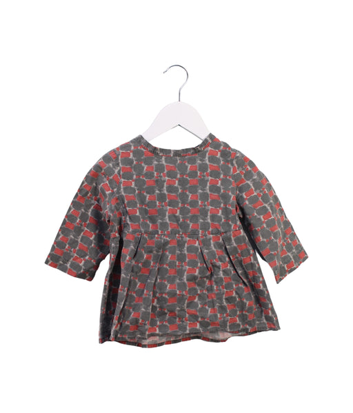 A Black Long Sleeve Tops from Bonpoint in size 3T for girl. (Front View)
