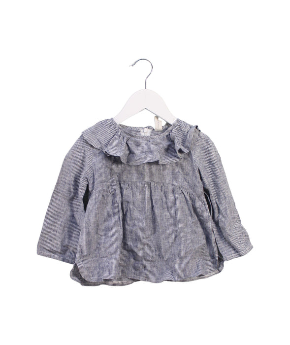 A Blue Long Sleeve Tops from Yoli & Otis in size 3T for girl. (Front View)