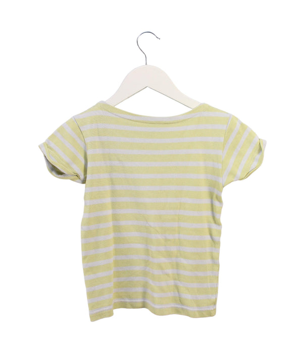 A Yellow Short Sleeve T Shirts from Maison Labiche in size 8Y for boy. (Back View)