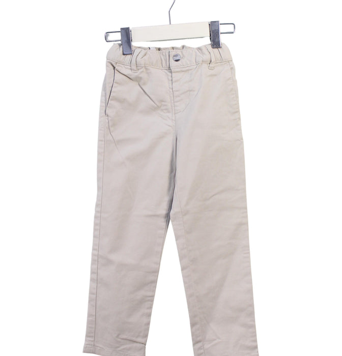 A Ivory Casual Pants from Jacadi in size 4T for boy. (Front View)