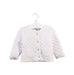 A White Cardigans from Petit Bateau in size 6-12M for girl. (Front View)