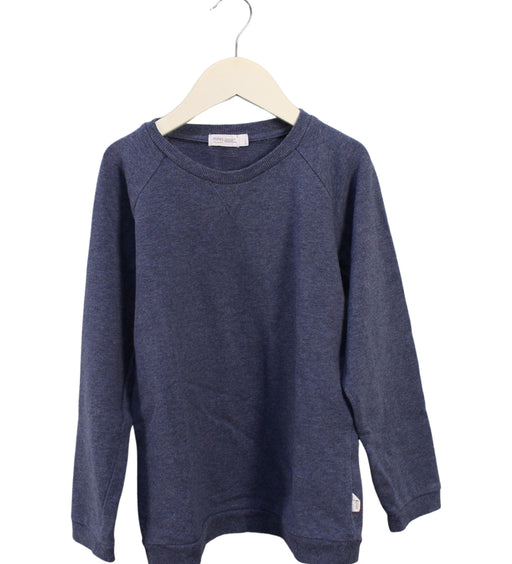 A Blue Crewneck Sweatshirts from miles baby in size 7Y for boy. (Front View)