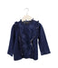 A Blue Long Sleeve Tops from Velveteen in size 6T for girl. (Front View)