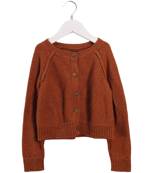 A Brown Cardigans from Tea in size 4T for girl. (Front View)