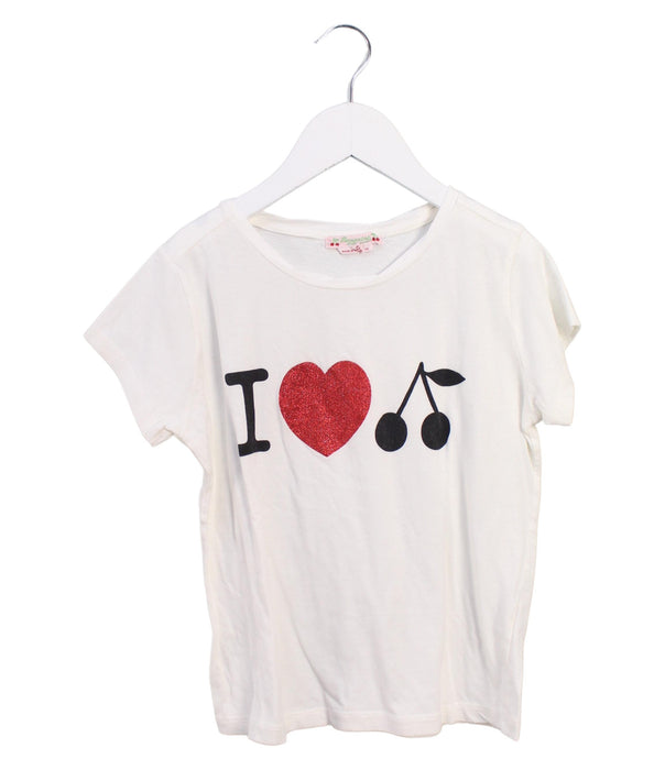A White Short Sleeve T Shirts from Bonpoint in size 8Y for girl. (Front View)