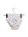 A White Swim Diapers from Charlie Banana in size 3-6M for neutral. (Back View)