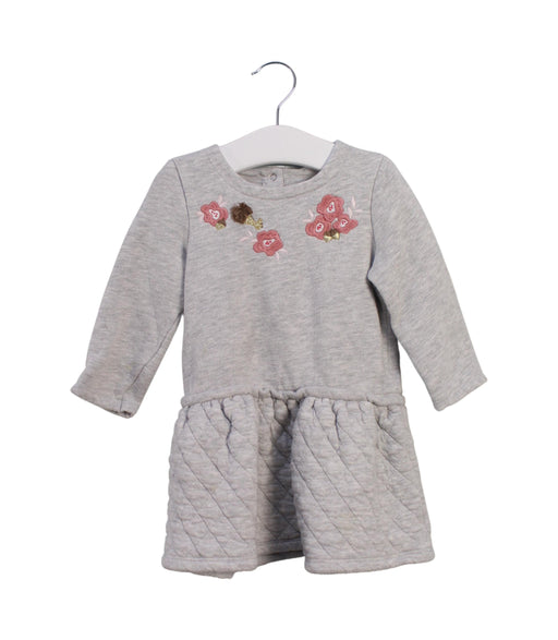 A Grey Sweater Dresses from Petit Bateau in size 18-24M for girl. (Front View)