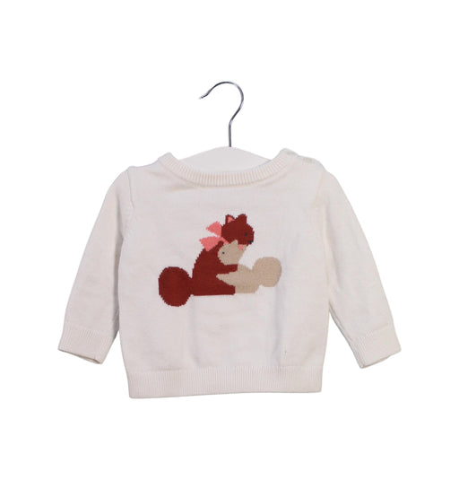 A Ivory Knit Sweaters from Jacadi in size 3-6M for girl. (Front View)
