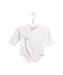 A White Long Sleeve Bodysuits from Mides in size 0-3M for boy. (Front View)