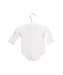 A White Long Sleeve Bodysuits from Mides in size 0-3M for boy. (Back View)