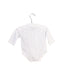 A White Long Sleeve Bodysuits from Mides in size 0-3M for boy. (Back View)