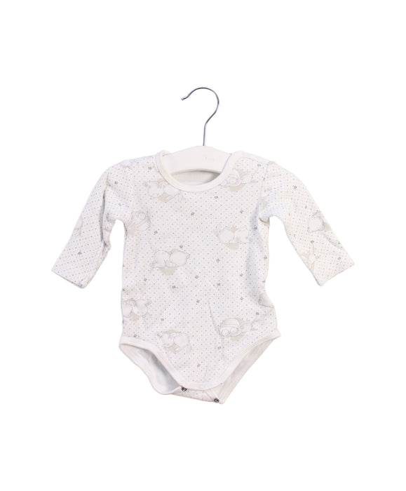 A White Long Sleeve Bodysuits from Chicco in size 3-6M for neutral. (Front View)