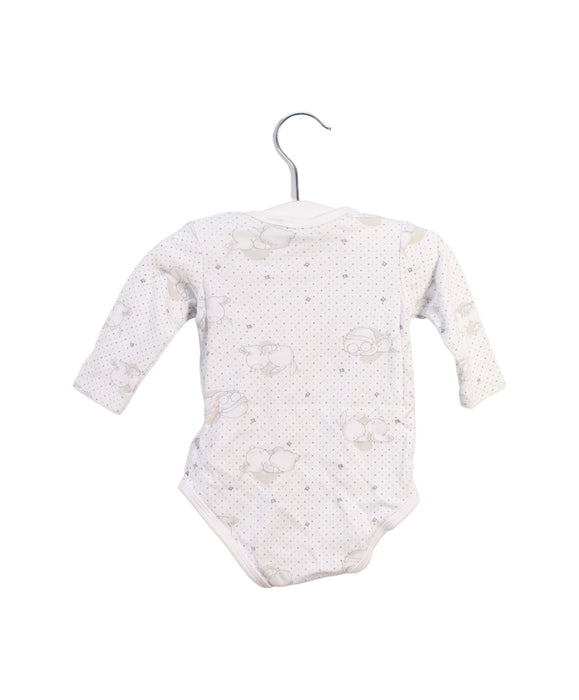 A White Long Sleeve Bodysuits from Chicco in size 3-6M for neutral. (Back View)