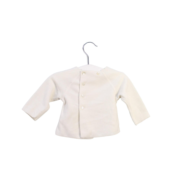 A White Long Sleeve Tops from Bonpoint in size 3-6M for girl. (Back View)