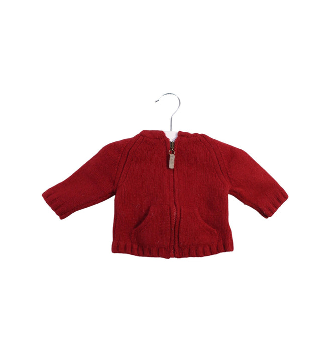 A Red Knit Sweaters from Bonpoint in size 3-6M for girl. (Front View)