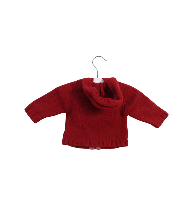 A Red Knit Sweaters from Bonpoint in size 3-6M for girl. (Back View)
