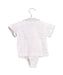 A White Short Sleeve Bodysuits from La Stupenderia in size 3-6M for neutral. (Back View)