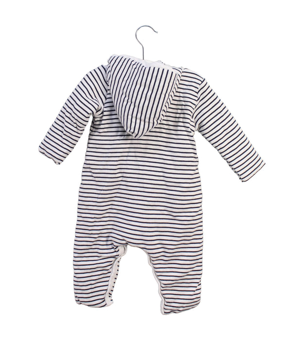 A White Long Sleeve Jumpsuits from Petit Bateau in size 6-12M for boy. (Back View)