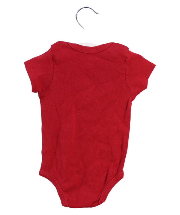 A Red Short Sleeve Bodysuits from Air Jordan in size 6-12M for boy. (Back View)