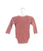 A Peach Long Sleeve Bodysuits from Bobo Choses in size 3-6M for girl. (Back View)