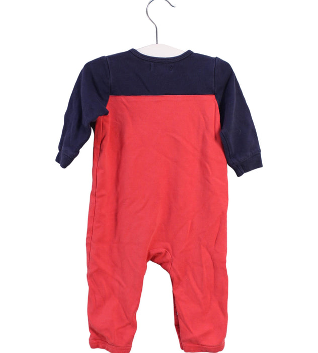 A Red Long Sleeve Jumpsuits from Momonittu in size 0-3M for boy. (Back View)