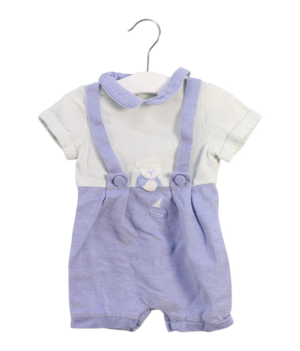 A Purple Short Sleeve Rompers from Nicholas & Bears in size 0-3M for girl. (Front View)