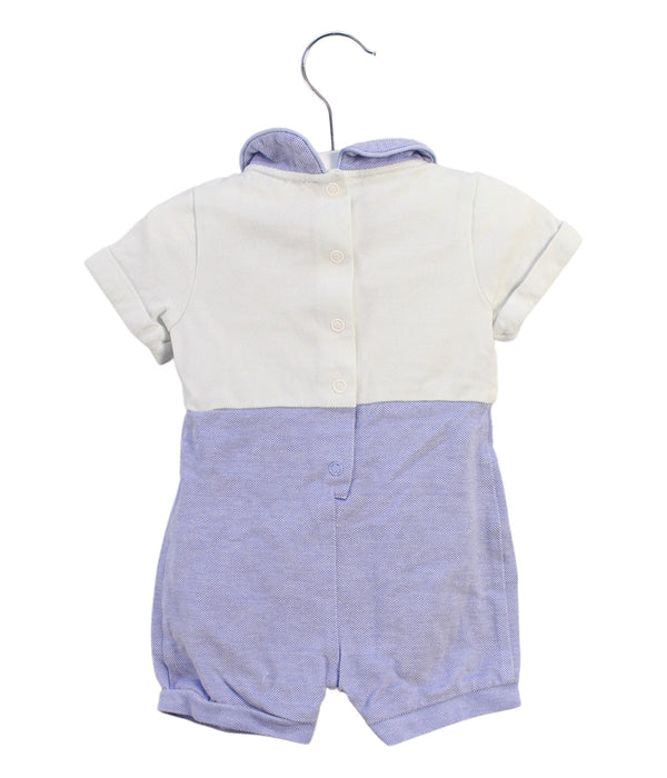 A Purple Short Sleeve Rompers from Nicholas & Bears in size 0-3M for girl. (Back View)