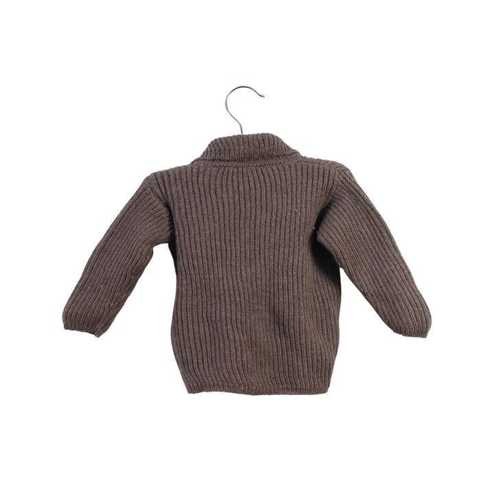 A Brown Cardigans from Ovale in size 0-3M for girl. (Back View)