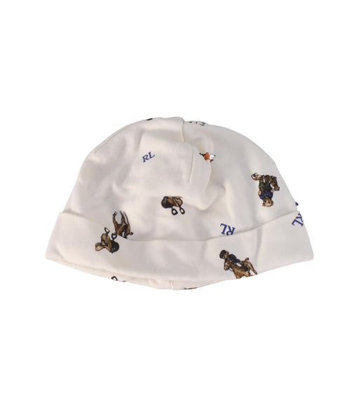 A White Beanies from Ralph Lauren in size 0-3M for boy. (Front View)