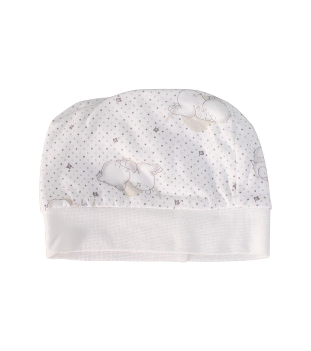 A White Beanies from Chicco in size 6-12M for girl. (Front View)