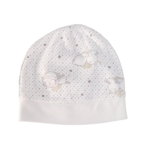 A White Beanies from Chicco in size 6-12M for girl. (Front View)