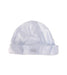 A White Beanies from Mides in size 0-3M for girl. (Front View)