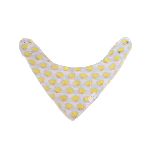 A Yellow Bibs from The Wee Bean in size O/S for girl. (Front View)