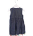 A Blue Sleeveless Dresses from Frugi in size 2T for girl. (Back View)