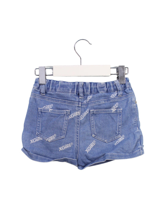 A Blue Shorts from X-Girl Stages in size 18-24M for girl. (Back View)