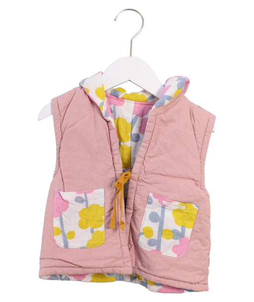 A Pink Outerwear Vests from Sou Sou in size 4T for girl. (Front View)