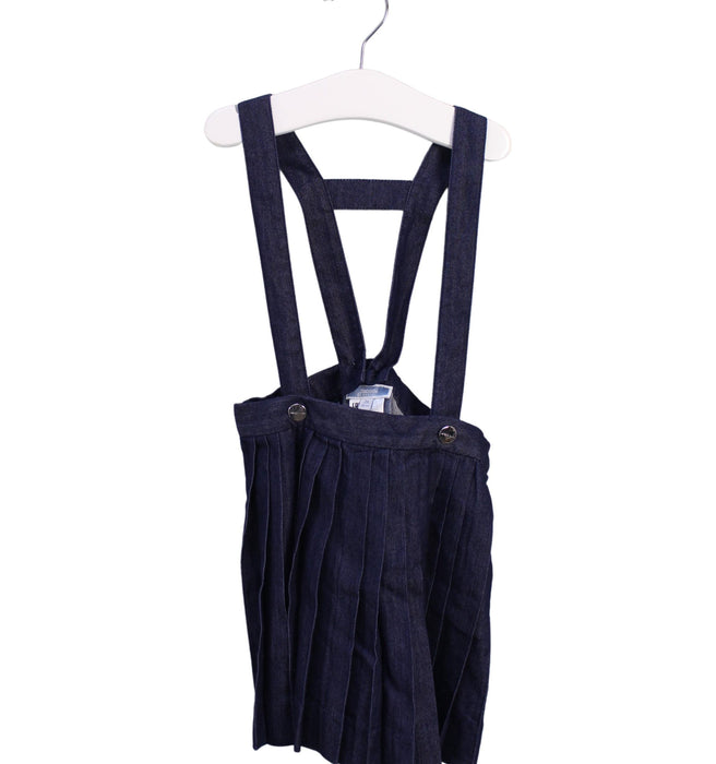 A Blue Overall Dresses from Jacadi in size 3T for girl. (Front View)