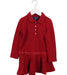 A Red Long Sleeve Dresses from Polo Ralph Lauren in size 3T for girl. (Front View)