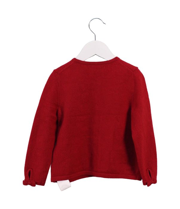 A Red Cardigans from Polo Ralph Lauren in size 3T for girl. (Back View)