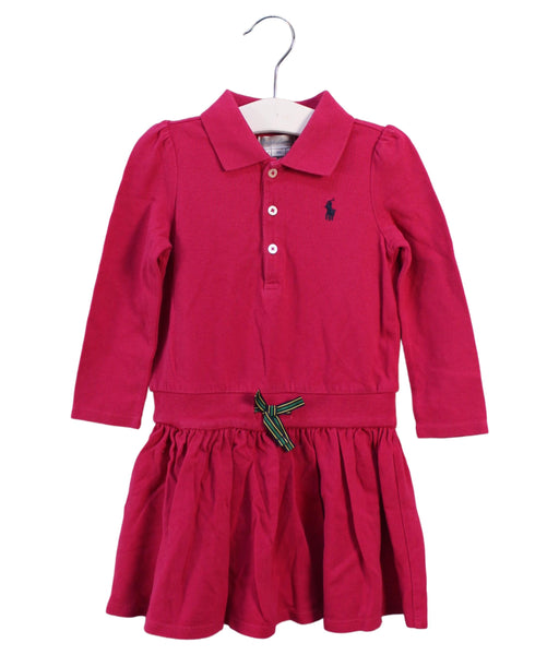 A Pink Dress Sets from Polo Ralph Lauren in size 12-18M for girl. (Front View)