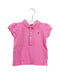 A Pink Short Sleeve Polos from Ralph Lauren in size 6-12M for girl. (Front View)