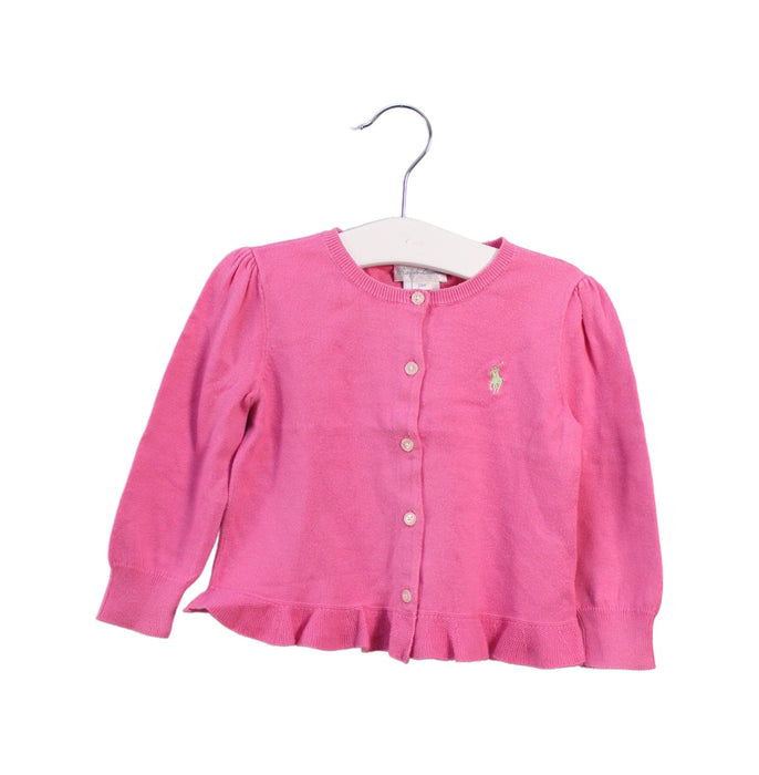 A Pink Cardigans from Ralph Lauren in size 2T for girl. (Front View)