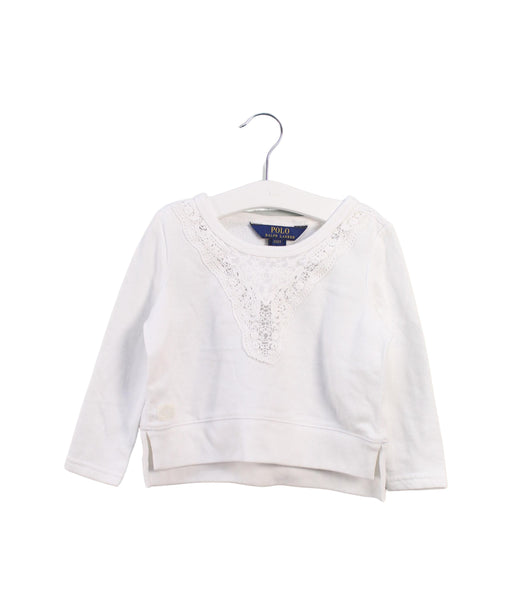 A White Long Sleeve Tops from Ralph Lauren in size 2T for girl. (Front View)