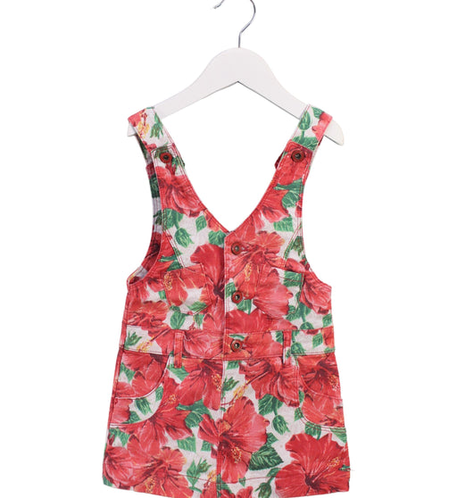 A Multicolour Overall Dresses from La Compagnie des Petits in size 3T for girl. (Front View)