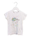 A White Short Sleeve Tops from La Compagnie des Petits in size 3T for girl. (Front View)