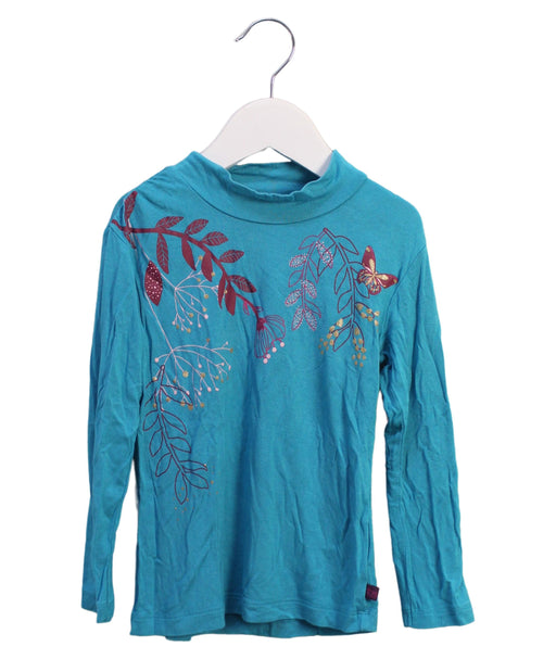 A Blue Long Sleeve Tops from La Compagnie des Petits in size 3T for girl. (Front View)