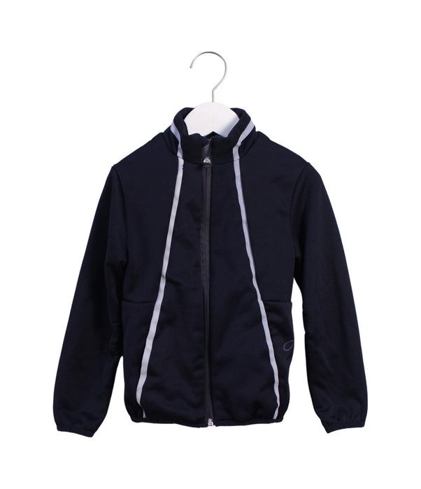 A Black Lightweight Jackets from Jacadi in size 6T for boy. (Front View)