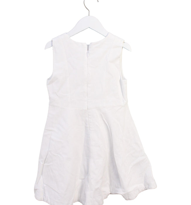 A White Sleeveless Dresses from Jacadi in size 8Y for girl. (Back View)